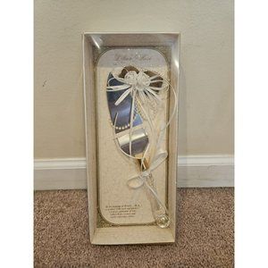 Lillian Rose Vintage Cake Server Rose & Crystal Wedding Cake w/Box